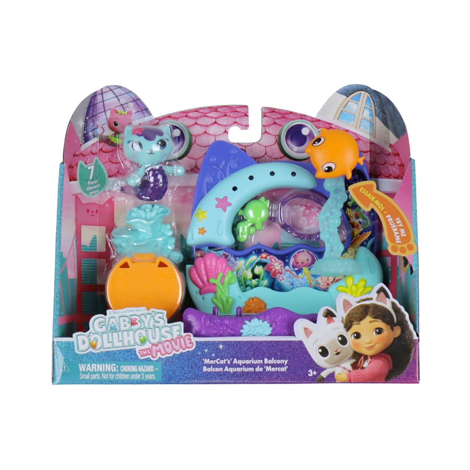 Set Balconul Acvariu si figurina Mercat, Gabby's Dollhouse