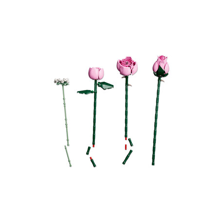 Buchet de trandafiri roz Botanicals, +18 ani, 10374, 789 piese, Lego 783123