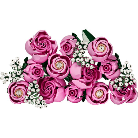Buchet de trandafiri roz Botanicals, +18 ani, 10374, 789 piese, Lego 783120