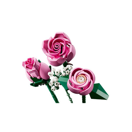 Buchet de trandafiri roz Botanicals, +18 ani, 10374, 789 piese, Lego 783122