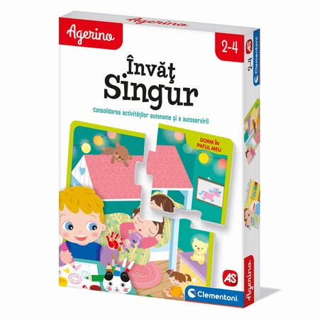 Joc educativ Invat Singur Agerino, 2-4 ani, Clementoni 783136