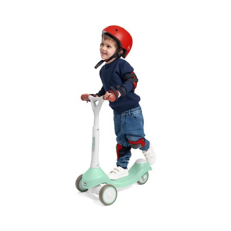 Tricicleta transformabila 2 in 1 Ride On, Verde Menta, 1-4 ani, Chicco 783170