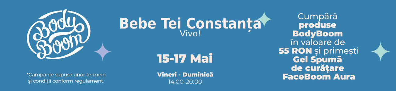 Activare BodyBoom Bebe Tei Constanța și Bebe Tei Craiova