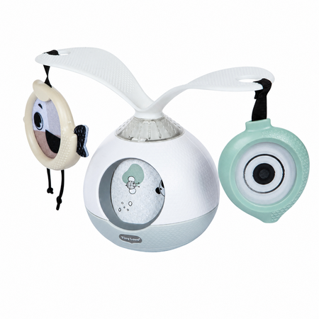 Carusel Muzical mobil 2 in 1, Tummy Time - Black & White Decor, 0 luni+, Tiny Love 783197