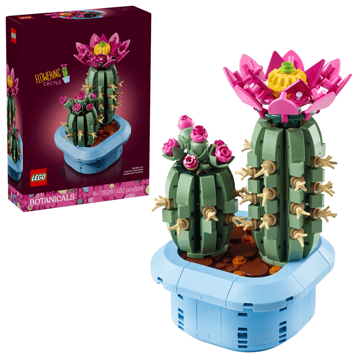 Cactus inflorit Botanicals, +9 ani, 11509, 482 piese, Lego