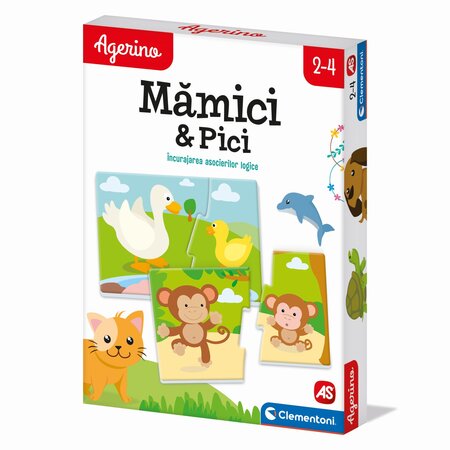 Joc educativ Mamici si Pici Agerino, 2-4 ani, Clementoni 783162