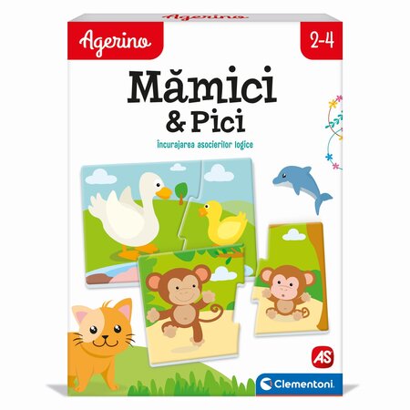 Joc educativ Mamici si Pici Agerino, 2-4 ani, Clementoni 783158