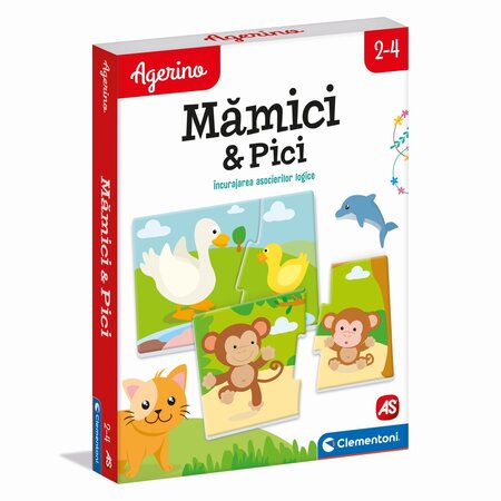 Joc educativ Mamici si Pici Agerino, 2-4 ani, Clementoni 783163