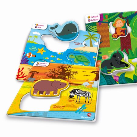 Joc educativ Habitatul Animalutelor Agerino, 3-5 ani, Clementoni 783173
