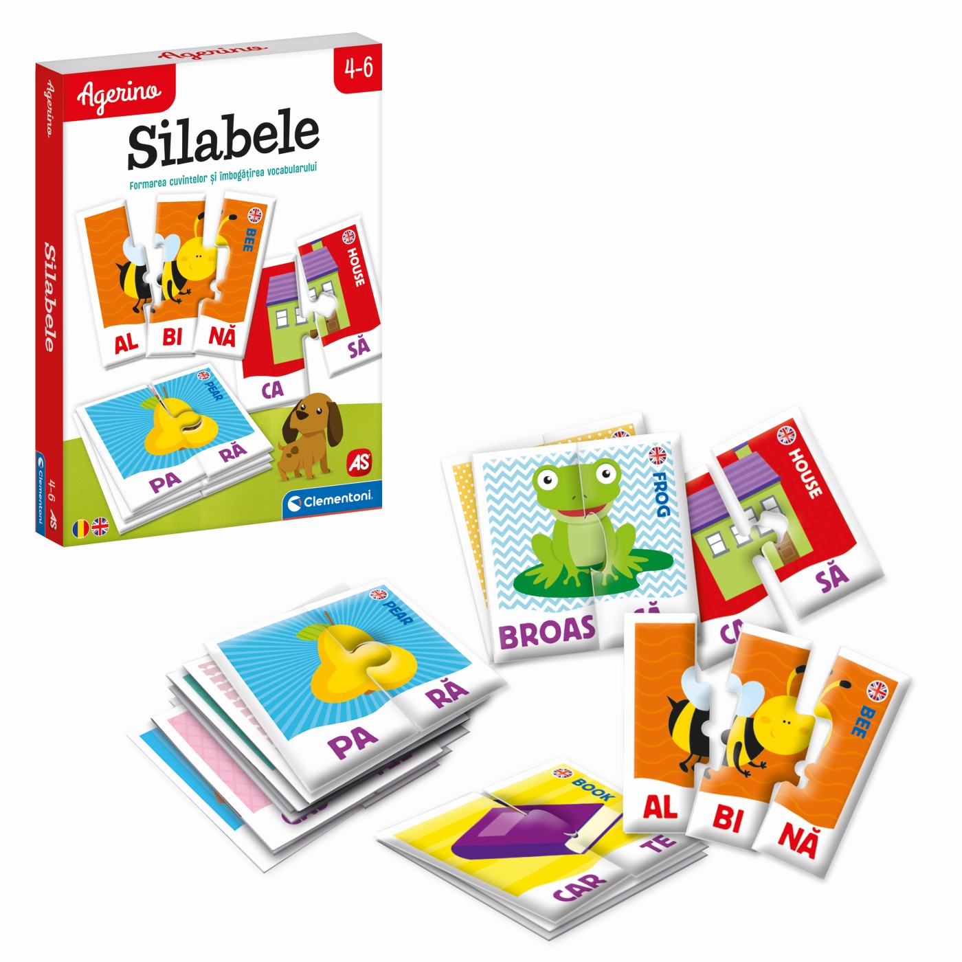 Joc educativ Silabele Agerino, 4-6 ani, Clementoni