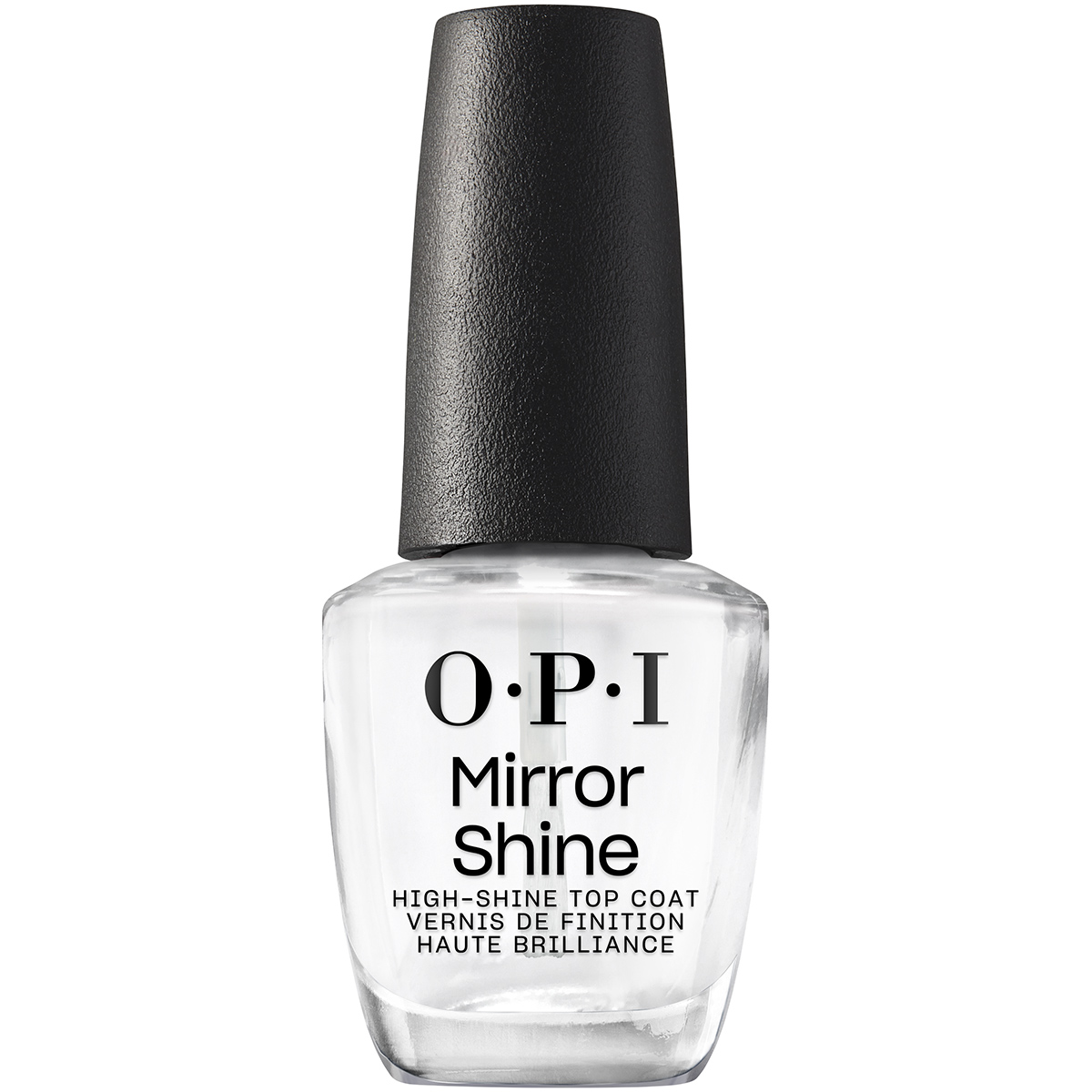 Lac de unghii transparent top coat cu efect lucios Mirror Shine Nail Lacquer, 15 ml, OPI