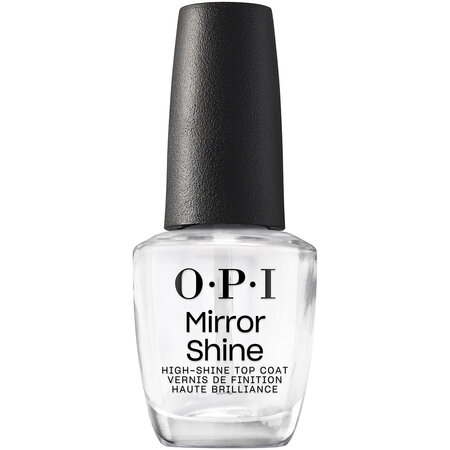 Lac de unghii transparent top coat cu efect lucios Mirror Shine Nail Lacquer, 15 ml, OPI