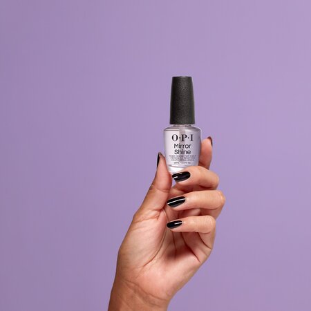 Lac de unghii transparent top coat cu efect lucios Mirror Shine Nail Lacquer, 15 ml, OPI 783624
