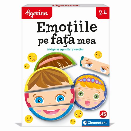 Joc educativ Emotiile pe fata mea Agerino, 2-4 ani, Clementoni 783218
