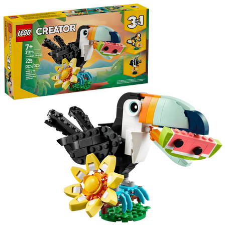 Animale salbatice tucan tropical, +7 ani, 225 piese, Lego