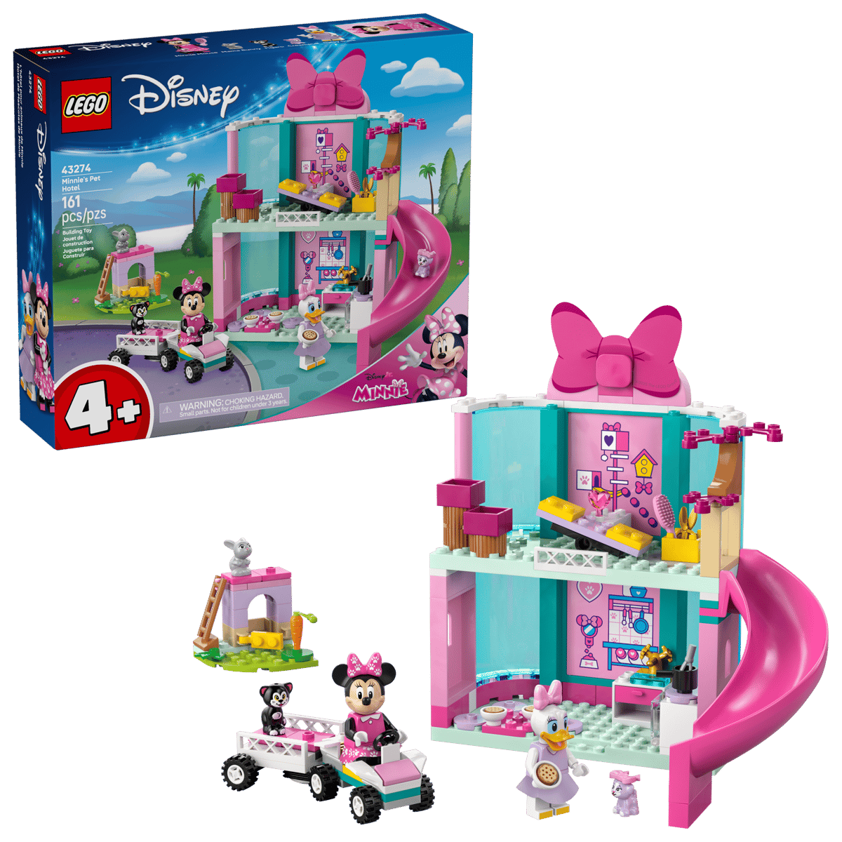 Hotelul pentru animale de companie a lui minnie Disney, +4 ani, 161 piese, Lego