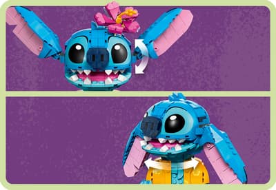 LEGO Disney Stitch cu cap si urechi mobile