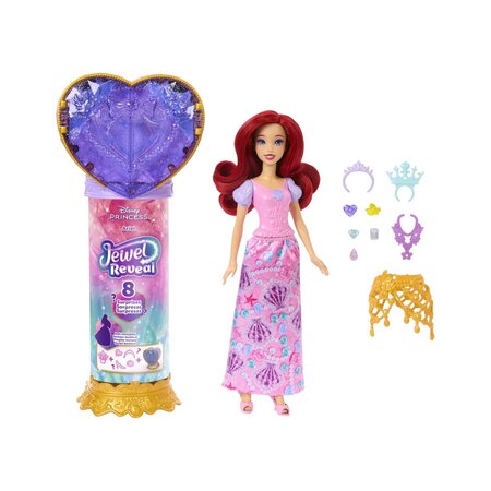 Papusa Ariel Jewel Reveal, 3 ani+, Disney 783358