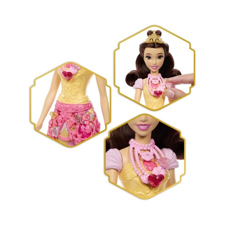 Papusa Belle Jewel Reveal, 3 ani+, Disney 783375