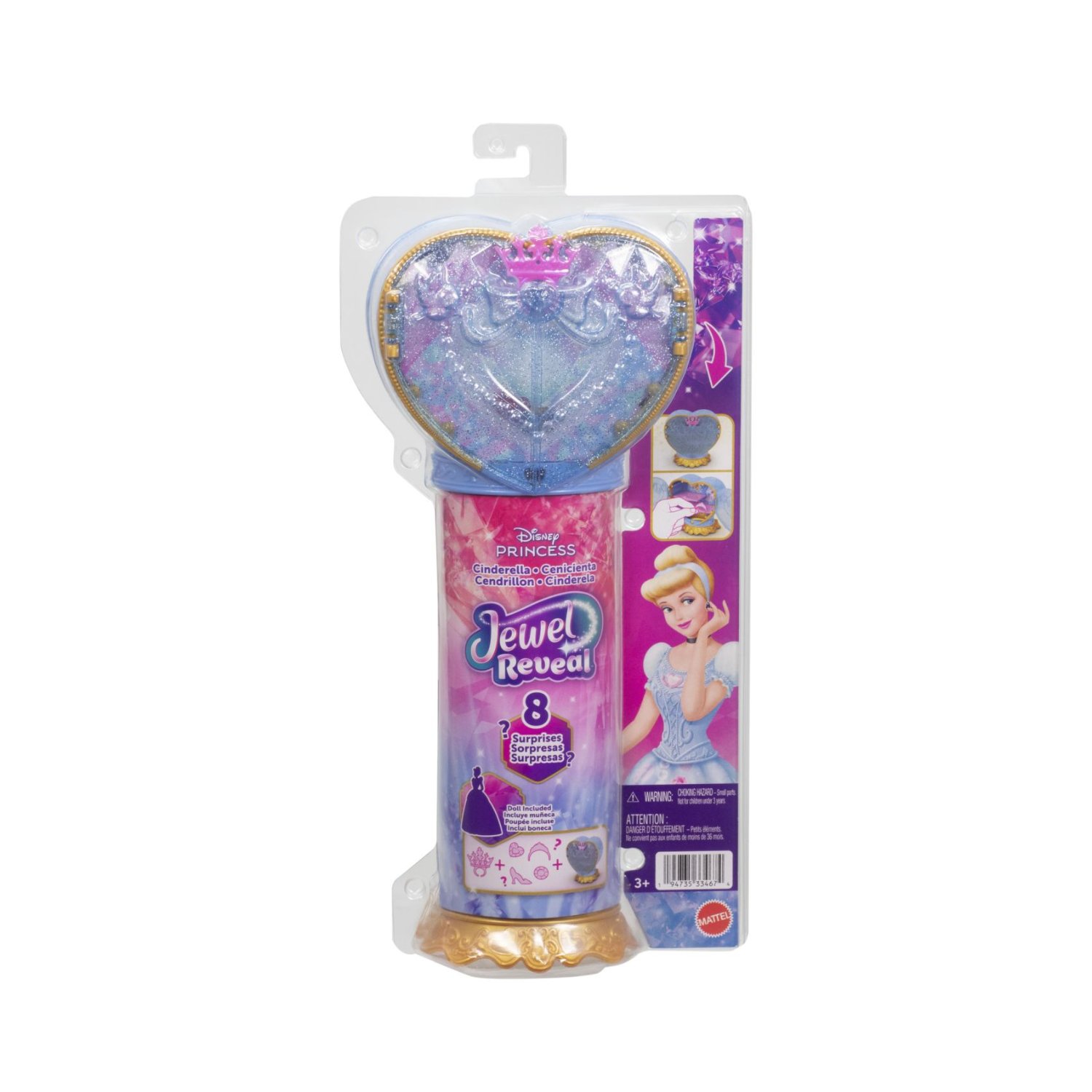Papusa Cenusareasa Jewel Reveal, 3 ani+, Disney