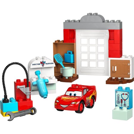 Vizita lui Mcqueen la garajul lui Doc Duplo, 2 ani, 10456, 35 piese, Lego 783417