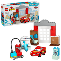 Vizita lui Mcqueen la garajul lui Doc Duplo, 2 ani, 10456, 35 piese, Lego