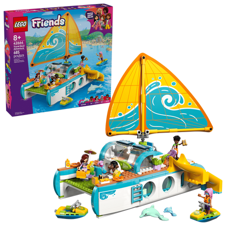 Calatorie aventuroasa cu barca, +8 ani, 42664, 685 piese, Lego