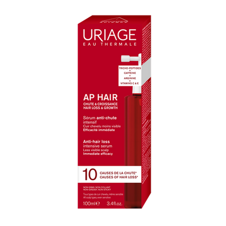 Ser intensiv impotriva caderii parului AP Hair, 100 ml, Uriage 784822