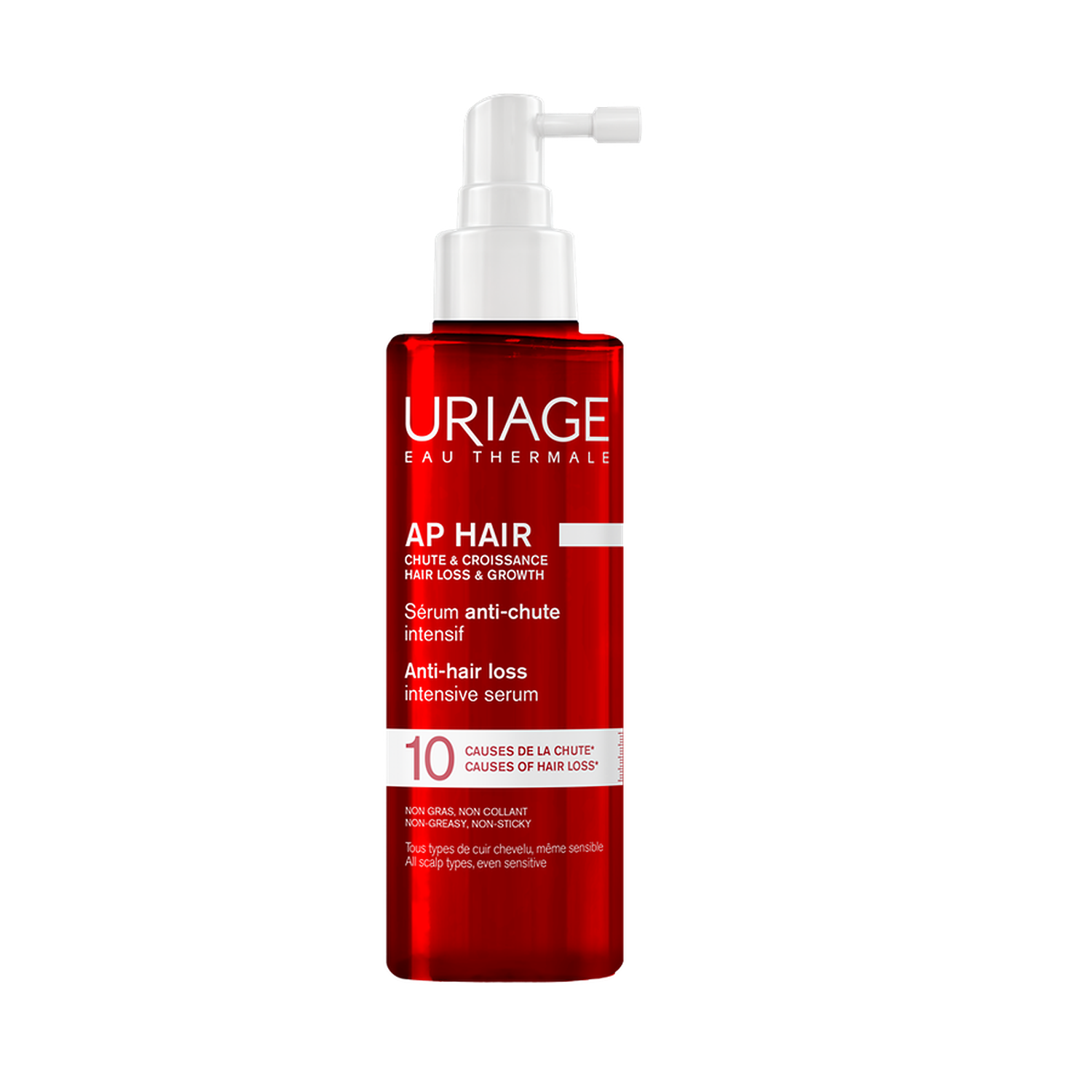 Ser intensiv impotriva caderii parului AP Hair, 100 ml, Uriage