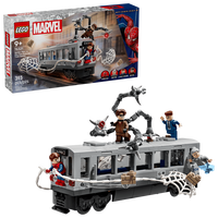 Lupta pe acoperisul trenului dintre Omul Paianjen si Doc Ock Marv, +9 ani, 76321, 393 piese, Lego