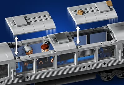 LEGO Marvel probleme in tren acoperis detasabil