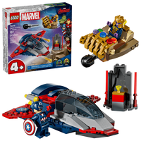 Razbunatorii Capitanului America vs Thanos Marvel, +4 ani, 107 piese, Lego