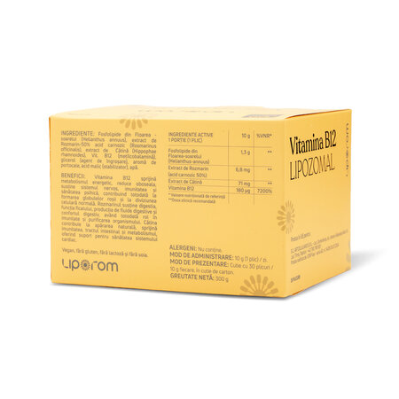 Vitamina B12 Lipozomala, 300 mg, Liporom 783610