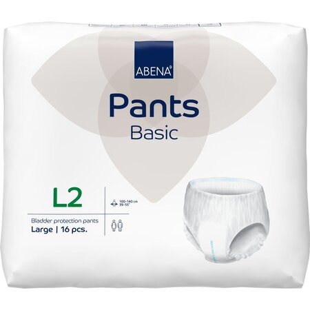 Scutece chilot pentru incontinenta Pants Basic, 100-140 cm, Large, 16 bucati, Abena 783728