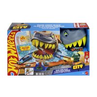 Pista de curse Plaja Rechinului Chomp cu masinuta inclusa, Hot Wheels