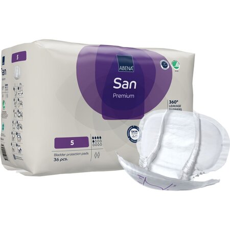Absorbante anatomice pentru incontinenta San Premium, Marimea 5, 36 bucati, Abena 783758