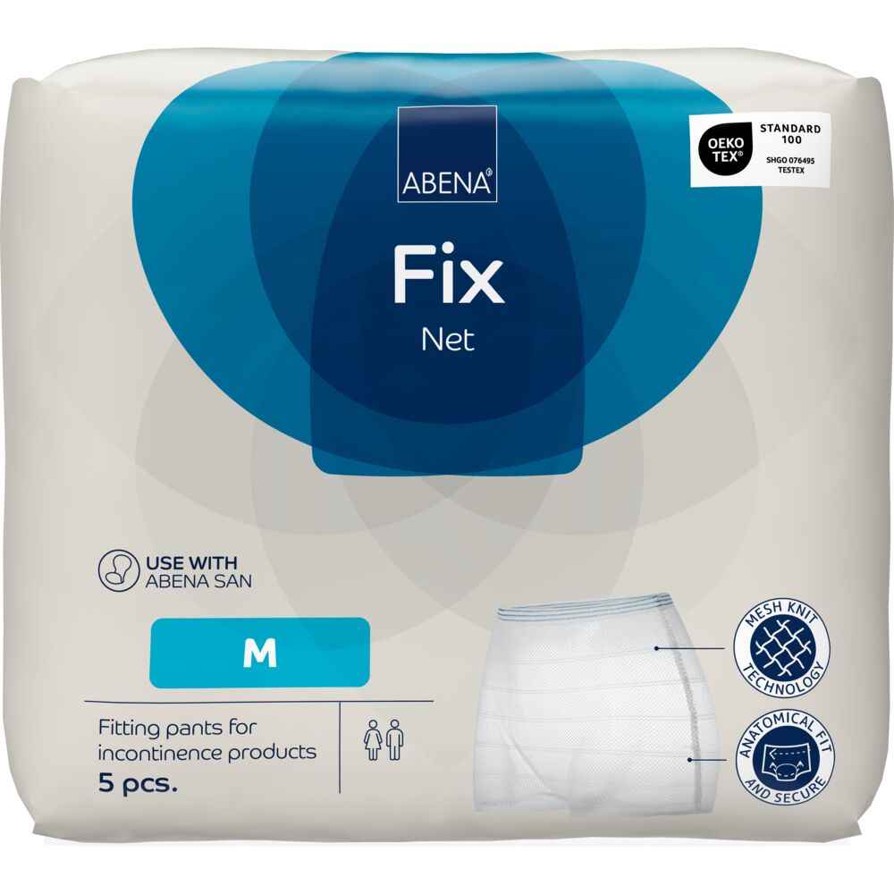 Pantaloni de fixare tip boxer reutilizabili San Fix Net, marimea M, 5 bucati, Abena