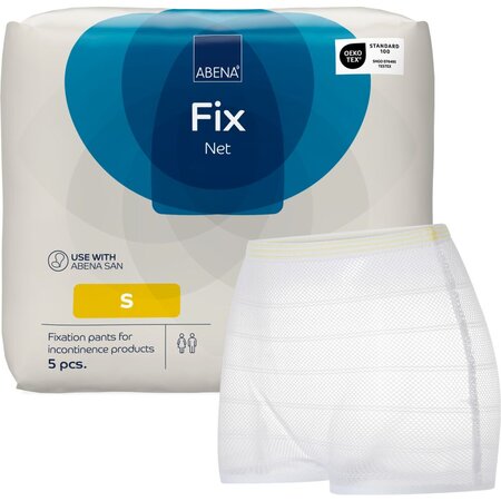 Pantaloni de fixare tip boxer reutilizabili San Fix Net, marimea S, 5 bucati, Abena 783763