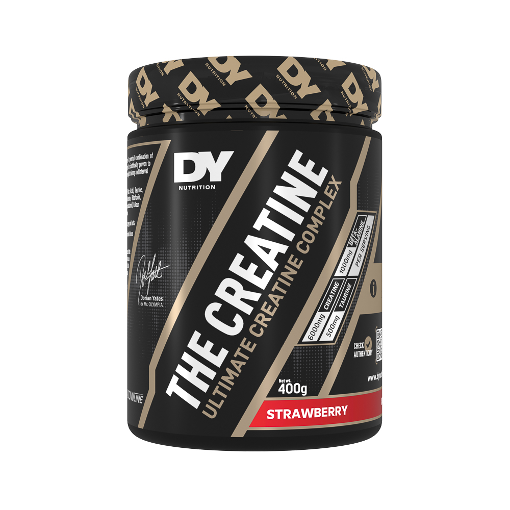 Creatina cu aroma de, Capsuni, 400 g, Dy Nutrition
