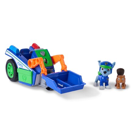 Set figurina Rocky si vehicul de reciclare Search & Rescue, 3 ani+, Patrula catelusilor 783869