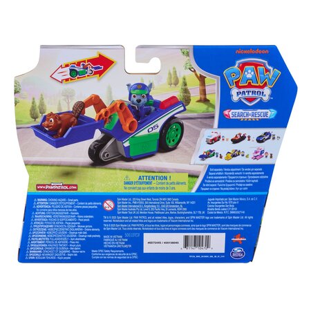 Set figurina Rocky si vehicul de reciclare Search & Rescue, 3 ani+, Patrula catelusilor 783873