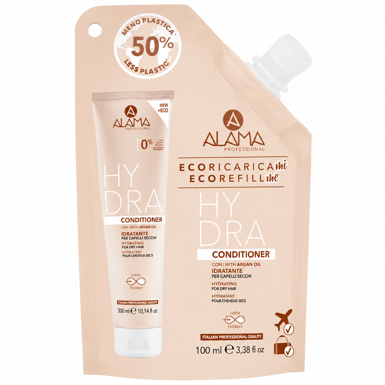 Refill balsam hidratant cu ulei de argan, 100 ml, Alama