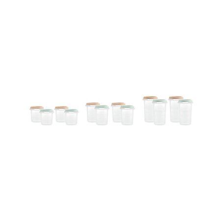 Set 12 recipiente ermetice pentru stocare hrana, Dreamland, Miniland 783902