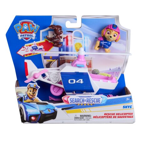 Set figurina Skye si vehicul elicopter Search & Rescue, 3 ani+, Patrula catelusilor