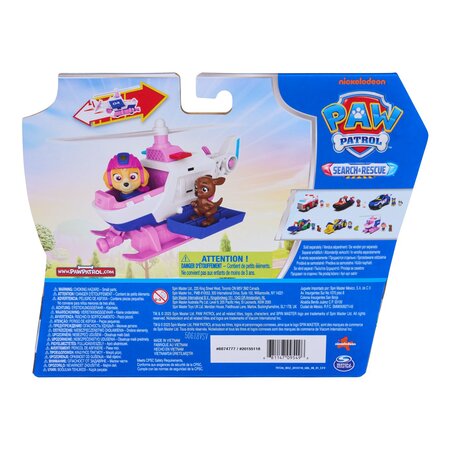 Set figurina Skye si vehicul elicopter Search & Rescue, 3 ani+, Patrula catelusilor 783913