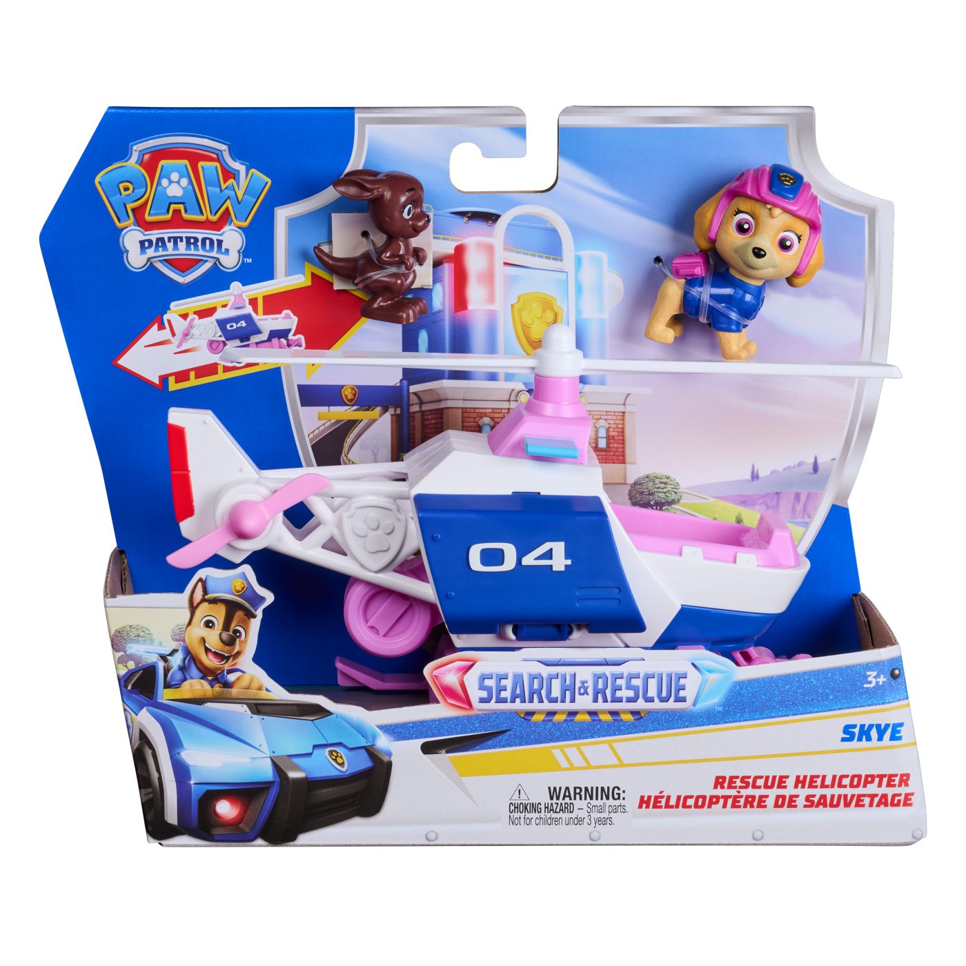 Set figurina Skye si vehicul elicopter Search & Rescue, 3 ani+, Patrula catelusilor