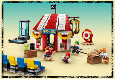 LEGO ONE PIECE distractie reconfigurabila la cortul lui Buggy