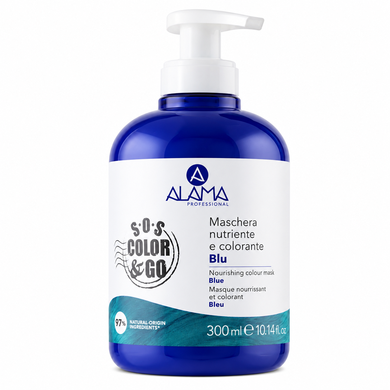 Masca nuantatoare pentru par blond, grizonat, 300 ml, Alama