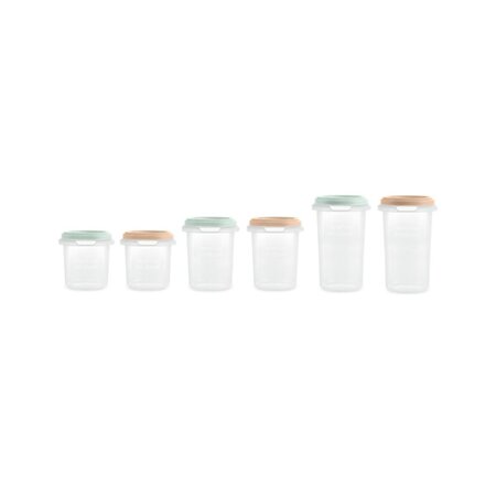Set 6 recipiente ermetice pentru stocare hrana, Dreamland, Miniland 783997
