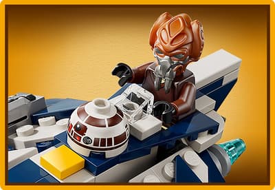 LEGO Star Wars cockpit Plo Koon Jedi Starfighter
